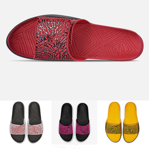 

2019 hydro  v2 fire cracks critical summer beach slippers for flip flops mens outdoors casual slipper size 40-46, Black