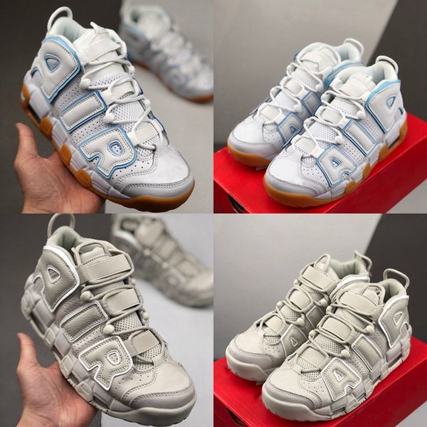 

more uptempo 96 qs olympic gray mens womens basketball shoes designer men scottie pippen sneakers trainers baskets des chaussures schuhe