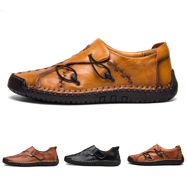 

non-brand hand stitching men s casual shoes set foot england peas shoes leather men s shoes low large