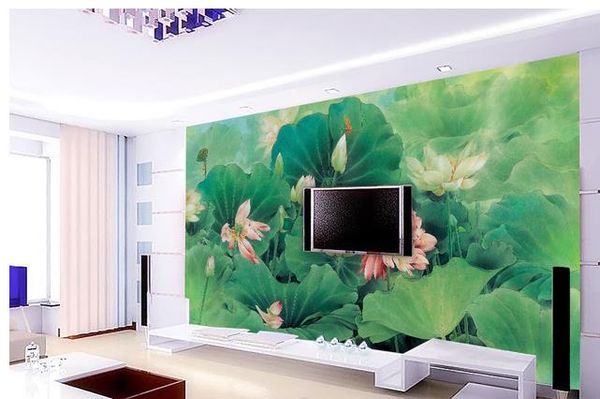 

картина маслом, лотос, фотообои фотообои 3d обои 3d обои для тв фоне