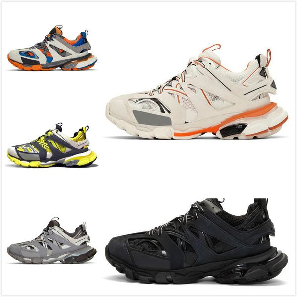 

fashion triple s track trainers men sports running designer clunky sneakers black orange ladies walking paris dir
