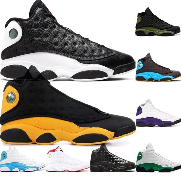 

2020 man jordan basketball shoes reverse he got game 13 13s court purple cap and gown class of 2002 mens sports trainers