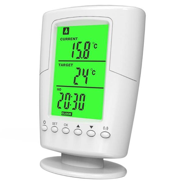 Presa per termostato senza fili programmabile Freeshipping TS-2000 Presa per controllo della temperatura intelligente per la casa LCD bianco Nuovo design