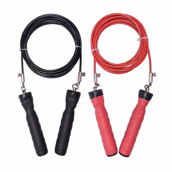 

1pc 2.8m speed racing skipping jump rope adjustable steel wire crossfit exercise gym training fitness jumping rope cord