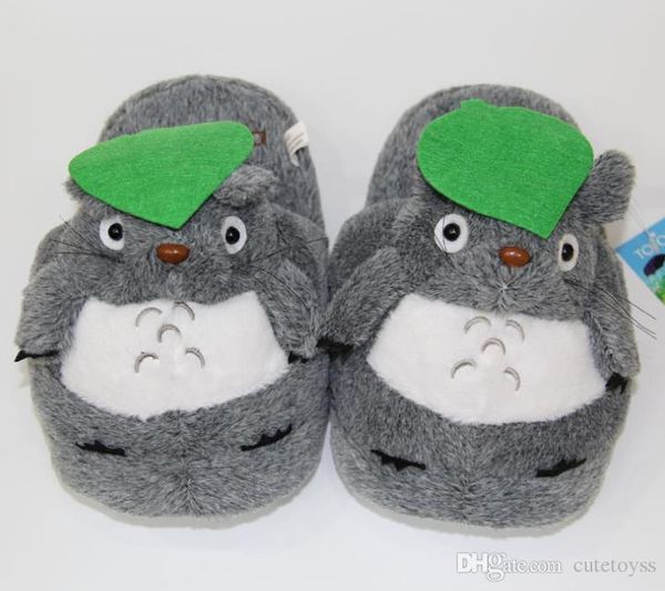 

totoro cotton slippers 11 inch grey my neighbor totoro cartoon indoor plush slipper ing