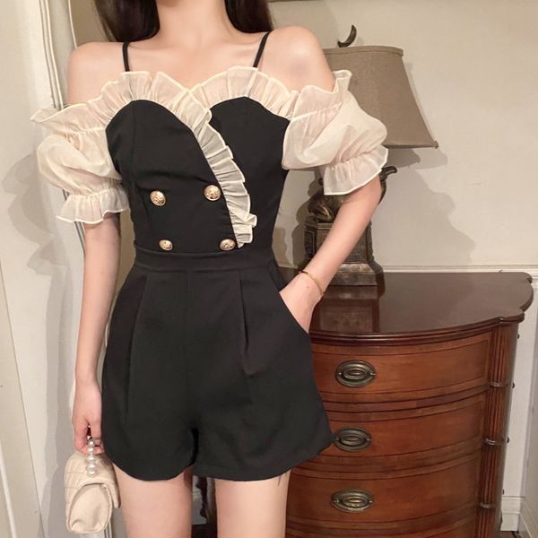 

summer 2020 new high waisted loose panties with thin temperament, Black;white