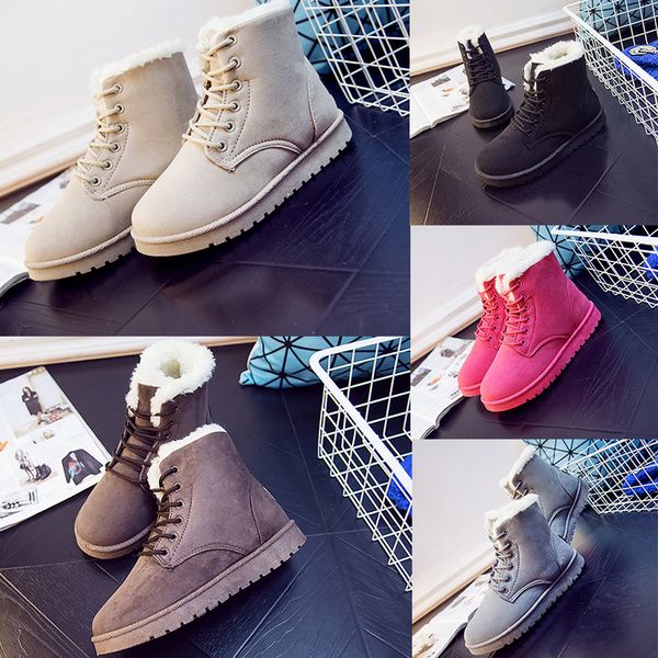 

winter australia classic snow boots wgg tall boots real leather bailey bowknot women's bailey lace-up knee boots shoes, Black
