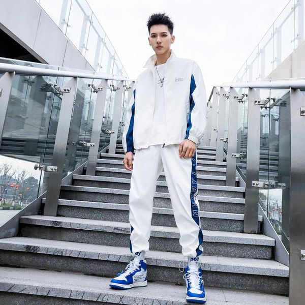 

white men's jacket spring work jacket men's baseball uniform fall set boys coat students retro sports clothes new 2019 gg50jk, Black;brown