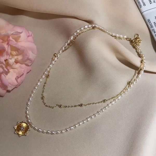 

retro ins cultured freshwater akoya pearls necklace,starlight gold coins necklace for women,jewelry gift for cool girl decor, Silver