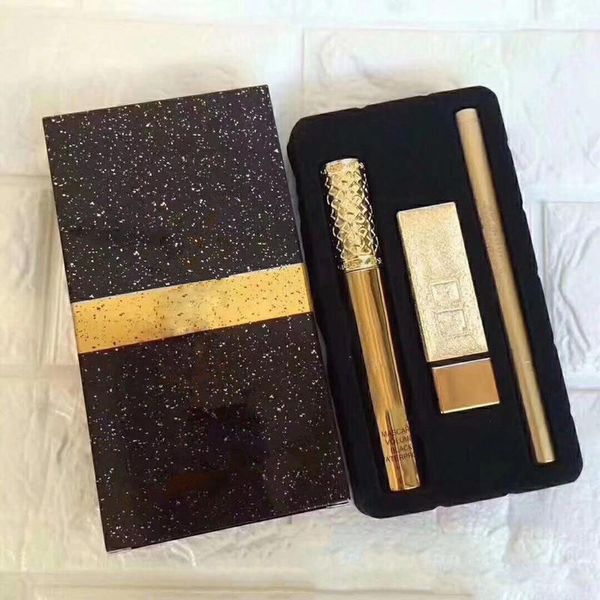 

Набор для макияжа Тушь для губ Помада Подводка для глаз 3 в 1 Makup Set Набор косметики