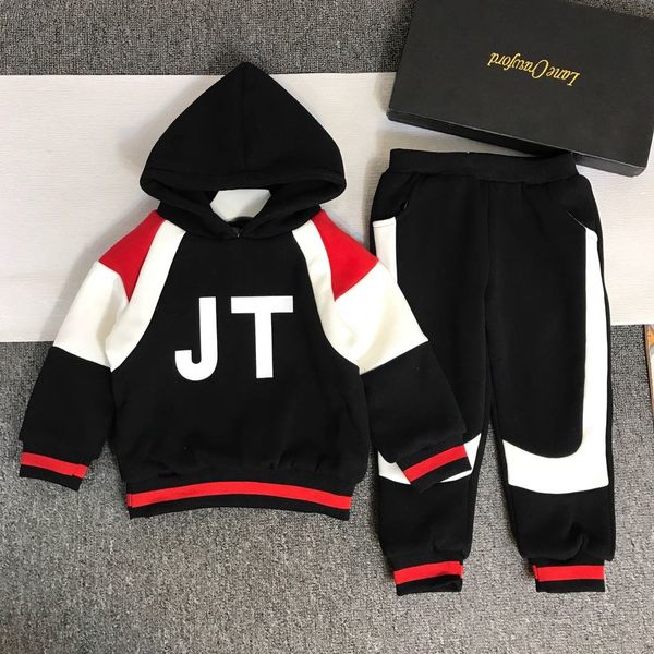 

2019new высокого качества плюс бархат детей с длинным рукавом два-piece191022 # 00000007yunhui05, White