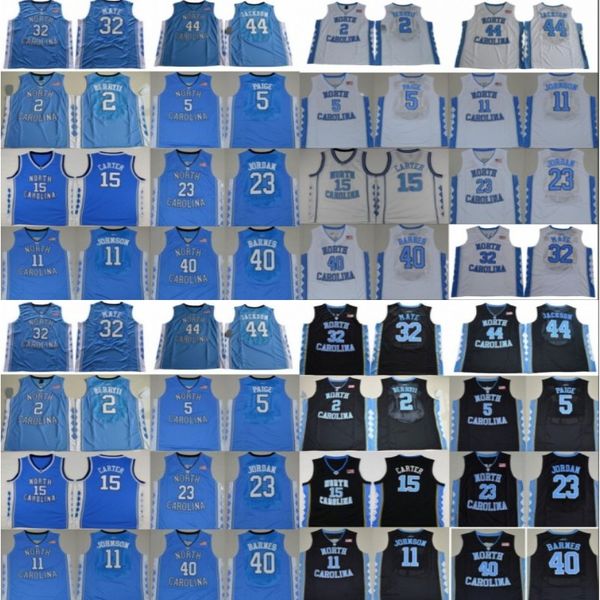 

north carolina tar heels jerseys college basketball vince 15 carter 23 michael joel 2 berry ii justin jackson luke maye paige barnes s-xxxl, Black;red