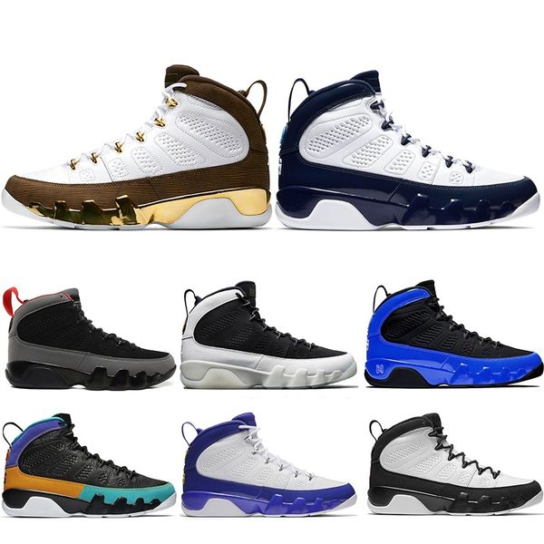

air jordan retro 9 men basketball shoes 9s chaussures unc dream it do it gym red racer blue plate-forme trainers sports sneakers