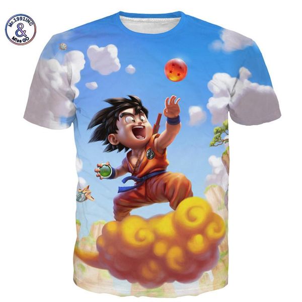 

лето мужчины женщины dragon ball футболка naruto 3d футболка мультфильм аниме dragon ball версия для печати короткие рукава футболки новый b, White;black