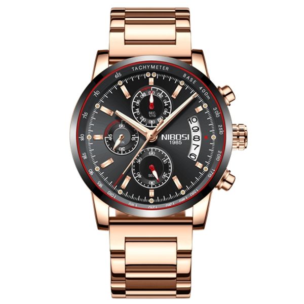 NIBOSI Male Watch 2019 Military Chronograph Watches Clock Luxury Watch Men Blue Waterproof Quartz Wrist Watch Relogio Masculino