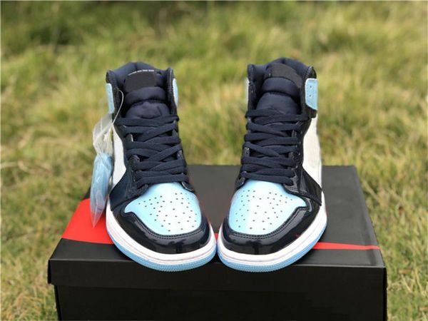 

2019 Top Authentic Air High OG 1 Retro UNC Patent Basketball Shoes Snekaers 6Jordan WMNS ASG Obsidian Blue Chill White CD0461-401 With Box