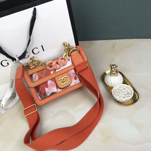 

Genuine leather handbag madam fa hion original cowhide genuine leather houlder bag tide tran parent jelly package