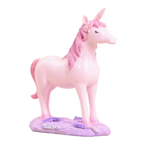 

resin sculpture lovely pink pony figurine home office tableornament