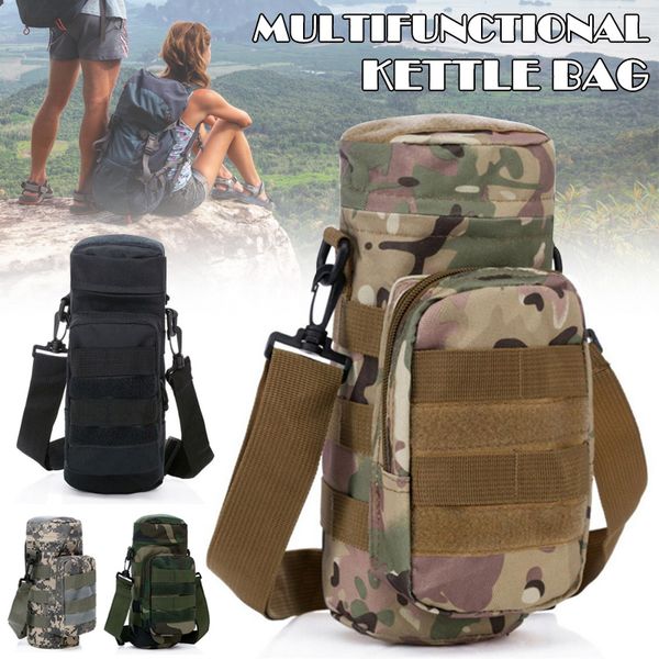 

waist water bottle bag kettle pouch carry holder portable for outdoor climbing sports h7jp