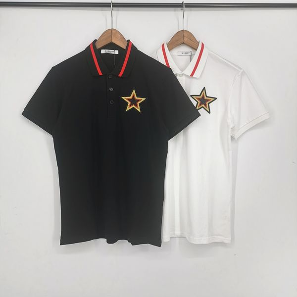 

trend star shirt for man women high street tee fashion and professional designer 2020ss summer polo shirt embroidery mens polo t shirts, White;black