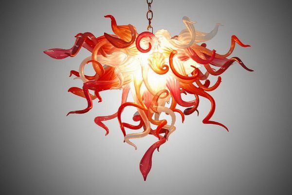 

100% mouth blown borosilicate home decorations led pendant lamps tiffany style murano glass chandelier light