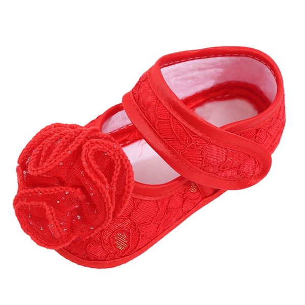 

baby girls shoes newborn white champagne satin christening shoes infantil princess lace flowers for wedding