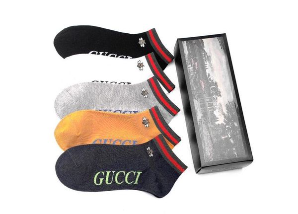 

spring, summer, autumn and winter cotton breathable socks men luxury designer brand 1g gg socks 1g new, Black
