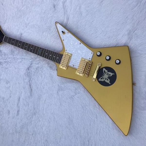 

Oro integrado guitarra eléctrica diapasón de palisandro oro cerrado perilla guitarra