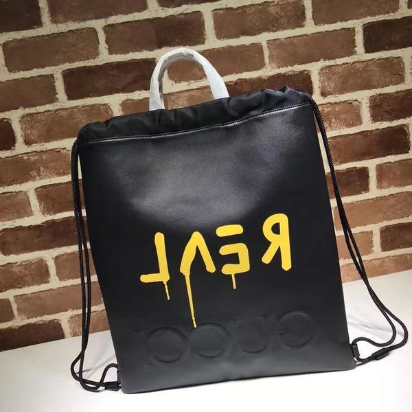 

design letter graffiti shopping tote bag real cowhide leather woman 474210 xl handbag