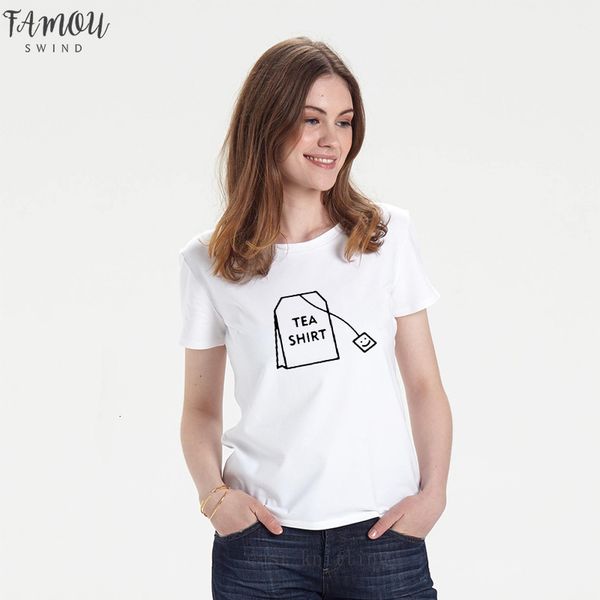 

fashion harajuku t shirt women summer round neck funny tea shirt female clothing drop shipping, White