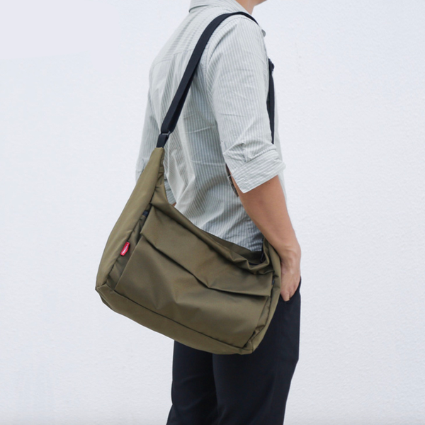 

men's single-shoulder bag fashion solid color men canvas messenger bag korean-style men leisure