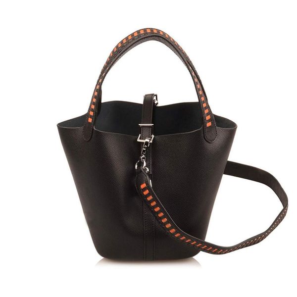 

women's padlock genuine leather handle purse casual purse shoulder handbags