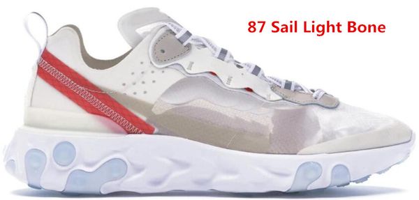 

40+colorways react element 87 55 undercover men running shoes for women designer sneakers sports men trainer shoe sail light bone royal tint