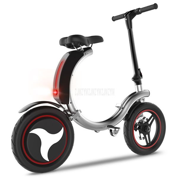 

mini bike folding electric bike 14inch wheel 450w motor women e bike foldable electric bicycle scooter 36v 6ah lithium battery, Silver;blue
