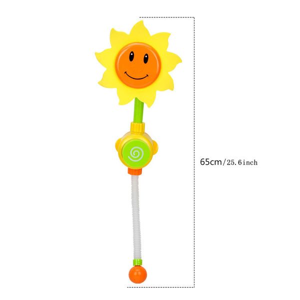 

baby funny water game bath toy sunflower faucet shower for children summer bathing baby bath spout play bathroom toys