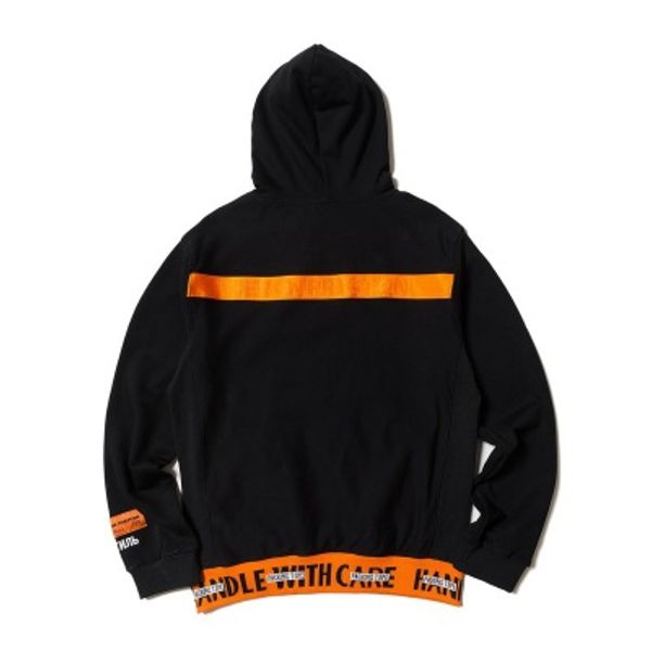 

heron preston brand designer trend new terry sweater orange letter thread hoodie autumn and winter men women casual sweatshirt, Black