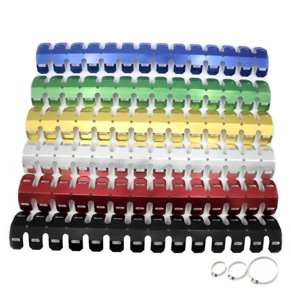 

motorcross dirt bike for exhaust muffler pipe leg protector curve heat shield cover