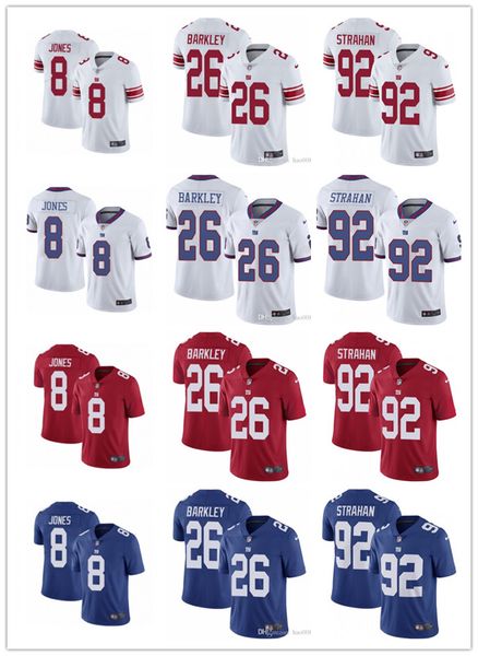 

Men women youth new york giant 26 aquon barkley 10 eli manning 92 michael trahan 8 daniel jone football jer ey blue red ru h, Black;red