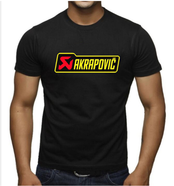 

2020 brand summer new arrival for men motorcycle akrapovic men short sleeve shirt casual akrapovic t-shirt f size s-xxxl k