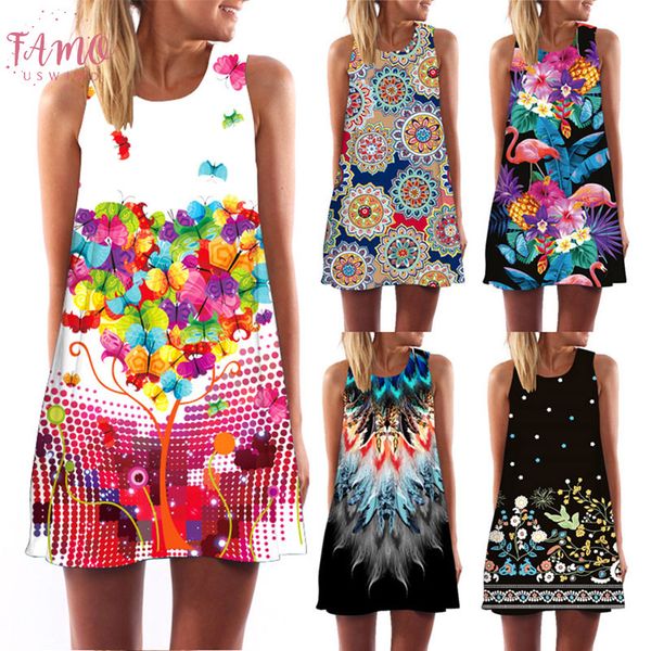 

womens summer delicacies flower dress twill mini club dress bohemia party sun beach dress womens, Black;gray