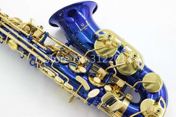 

yanagisawa a-992 new arrival brass alto saxophone beautiful blue eb tune e flat student saxophone musical instrument with mouthpiece case