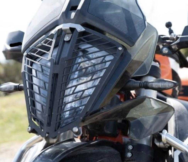 

quick-release aluminum headlight shield for 790 adventure / r