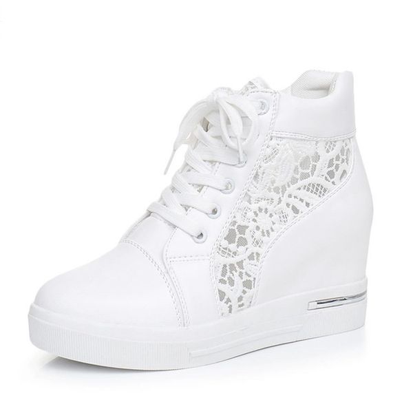 

Женщины Платформа на танкетке Резиновая брога Кожа на шнуровке Туфли на каблуках