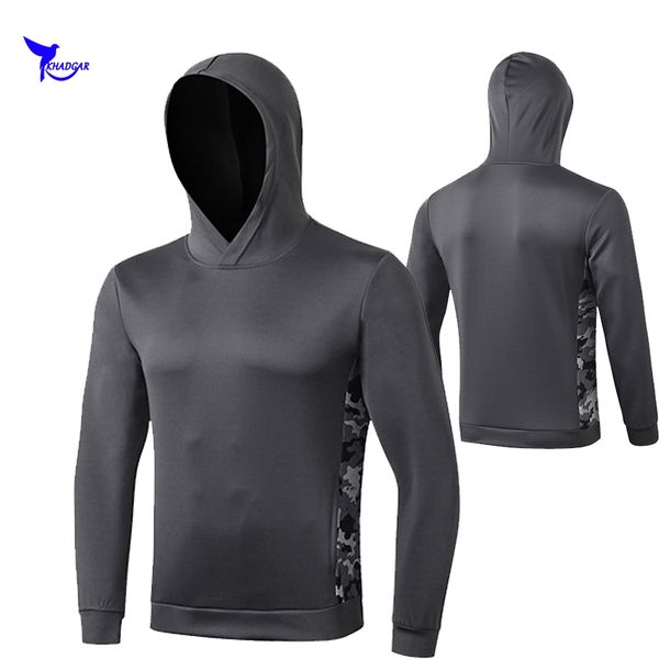 

spring men's camouflage quick dry hooded jackets gym fitness sportswear outdoor jogging running hoodies skateboarding sweatshirt, Black;red