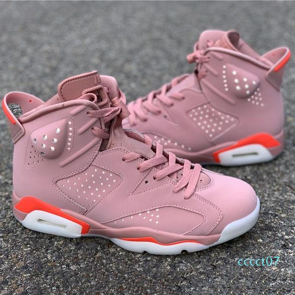 

pink aleali may x bright pink basketball shoes 6s designer sport sneakers popular trending shoes for men womens trainers shoes in stock ct07