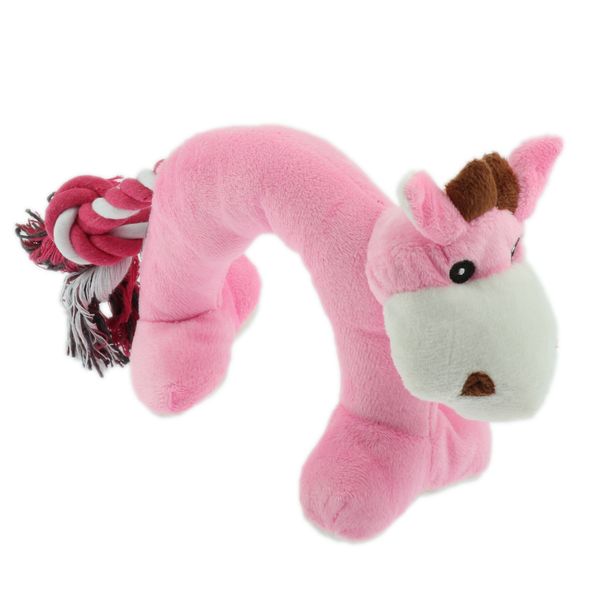 

dog chewing interactive durable squeaky plush dog toy for small medium and large dogs puppy teething toys-animal pattern