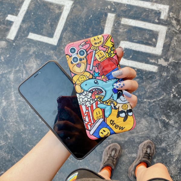 

Мода Роскошная матовая обложка чехол для iPhone 11 Pro XS Max XR X 7 6 S 6S 8 Plus Мультфильм Случа