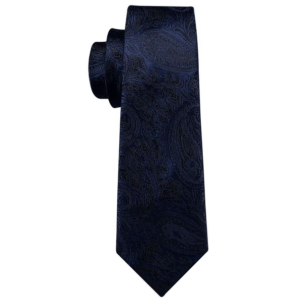 

11 styles men 100% silk tie for men wedding purple necktie handkerchief paisley jacquard woven blue necktie gift set barry.wang, Black;blue