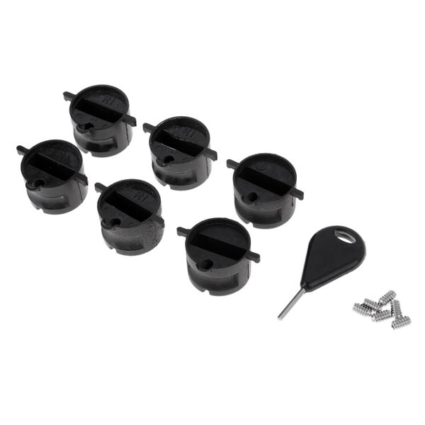 

surf fin key leash plug with 6pcs grub screws for surfboard fins shortboard surfing board tool