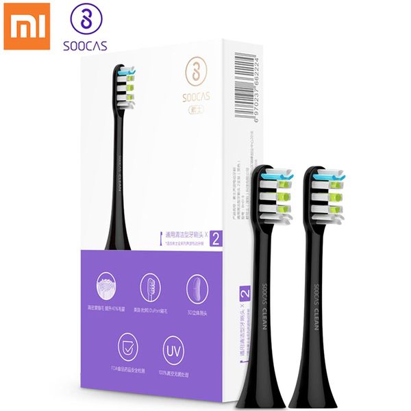 

2pcs xiaomi soocare x3 soocas replacement electric toothbrush bristle toothbrush head mijia soocare x3 soocas tooth brush head